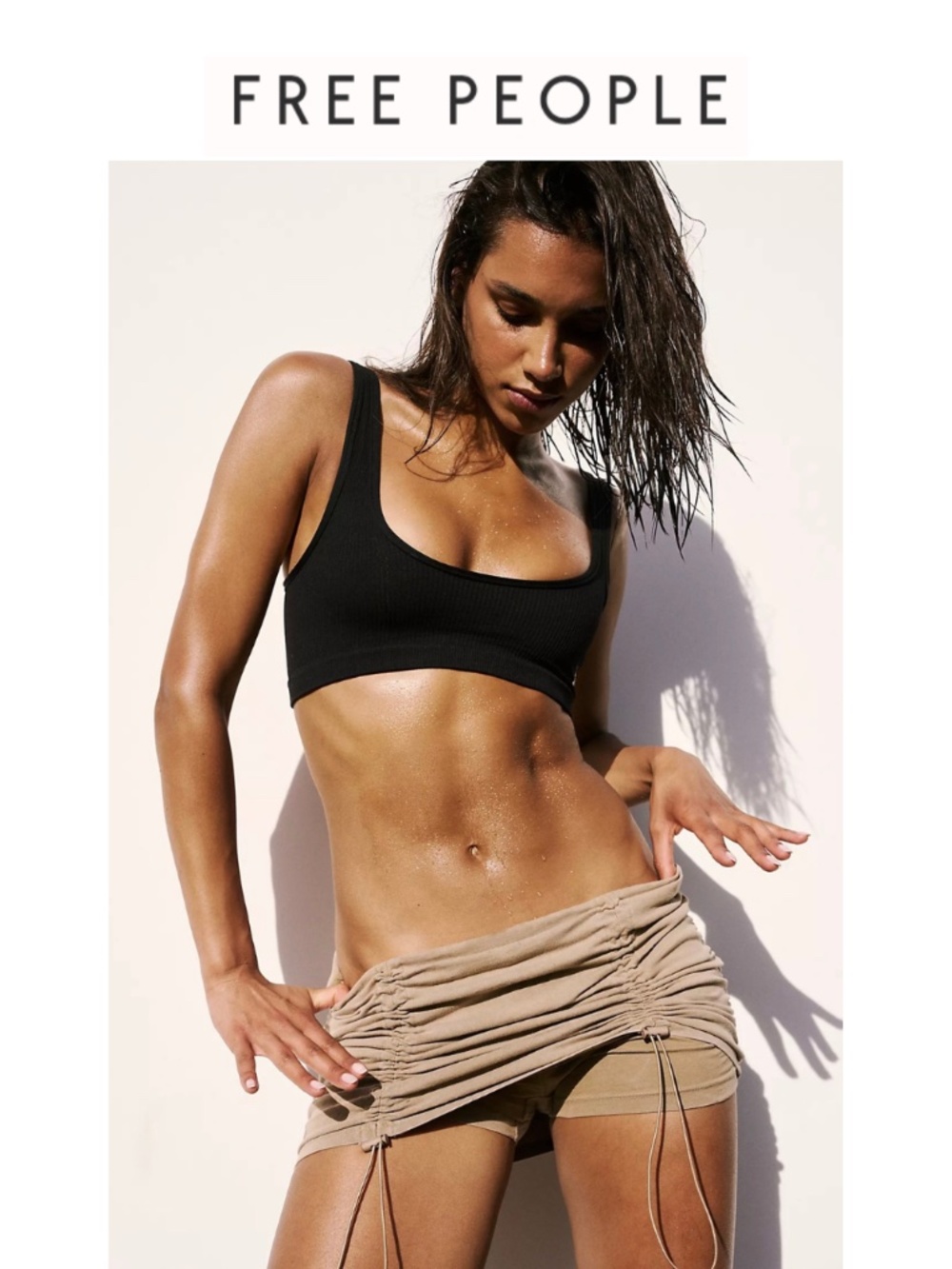 Free People Movement Ultimate Tie Dye Mini Skort